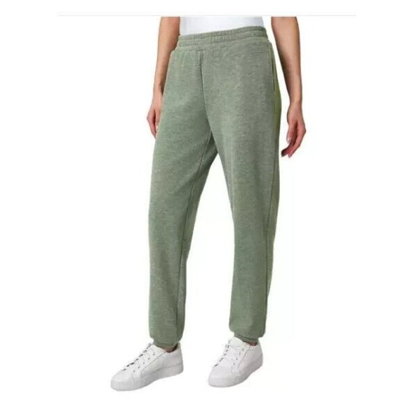 Mondetta Women's Heathered Fleece Jogger (Heather Green, Small) - Picture 1 of 2